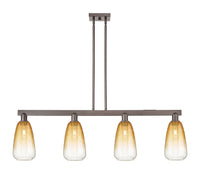 Brookhaven Almond 48-Inch 4-Light Stem-Hung Island Light 13.875-Inch High