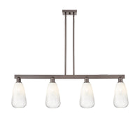 Brookhaven Almond 48-Inch 4-Light Stem-Hung Island Light 13.875-Inch High