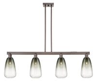 Brookhaven Almond 48-Inch 4-Light Stem-Hung Island Light 13.875-Inch High