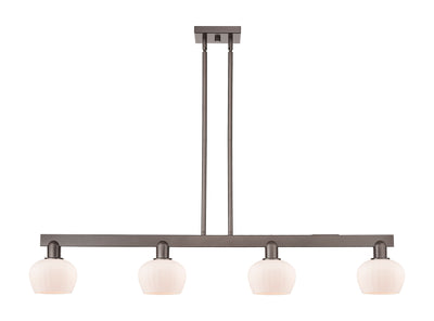 Arcadia Island Light Cast Brass Glass Steel