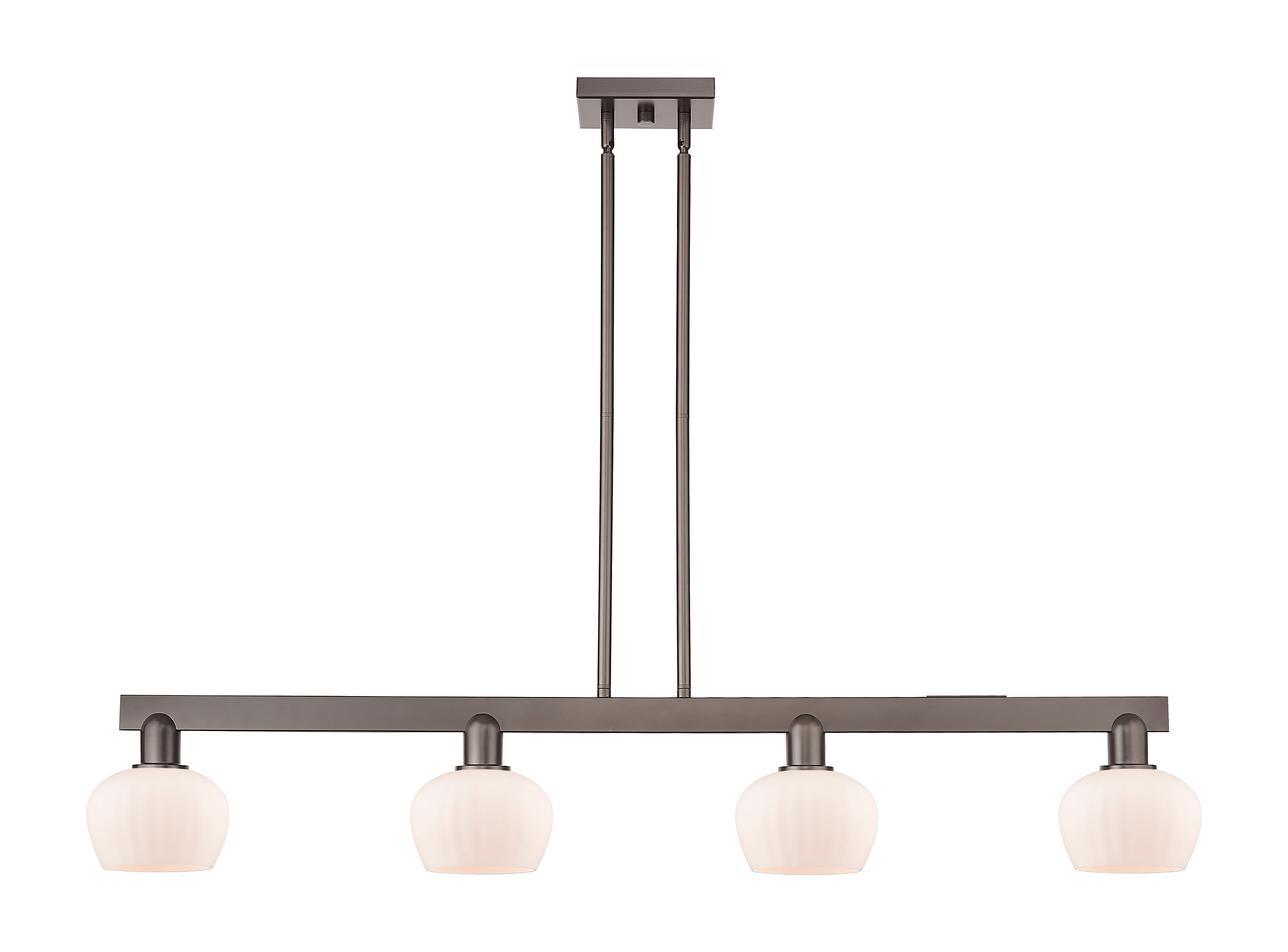 Arcadia Island Light Cast Brass Glass Steel