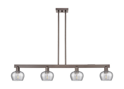 Arcadia Island Light Cast Brass Glass Steel