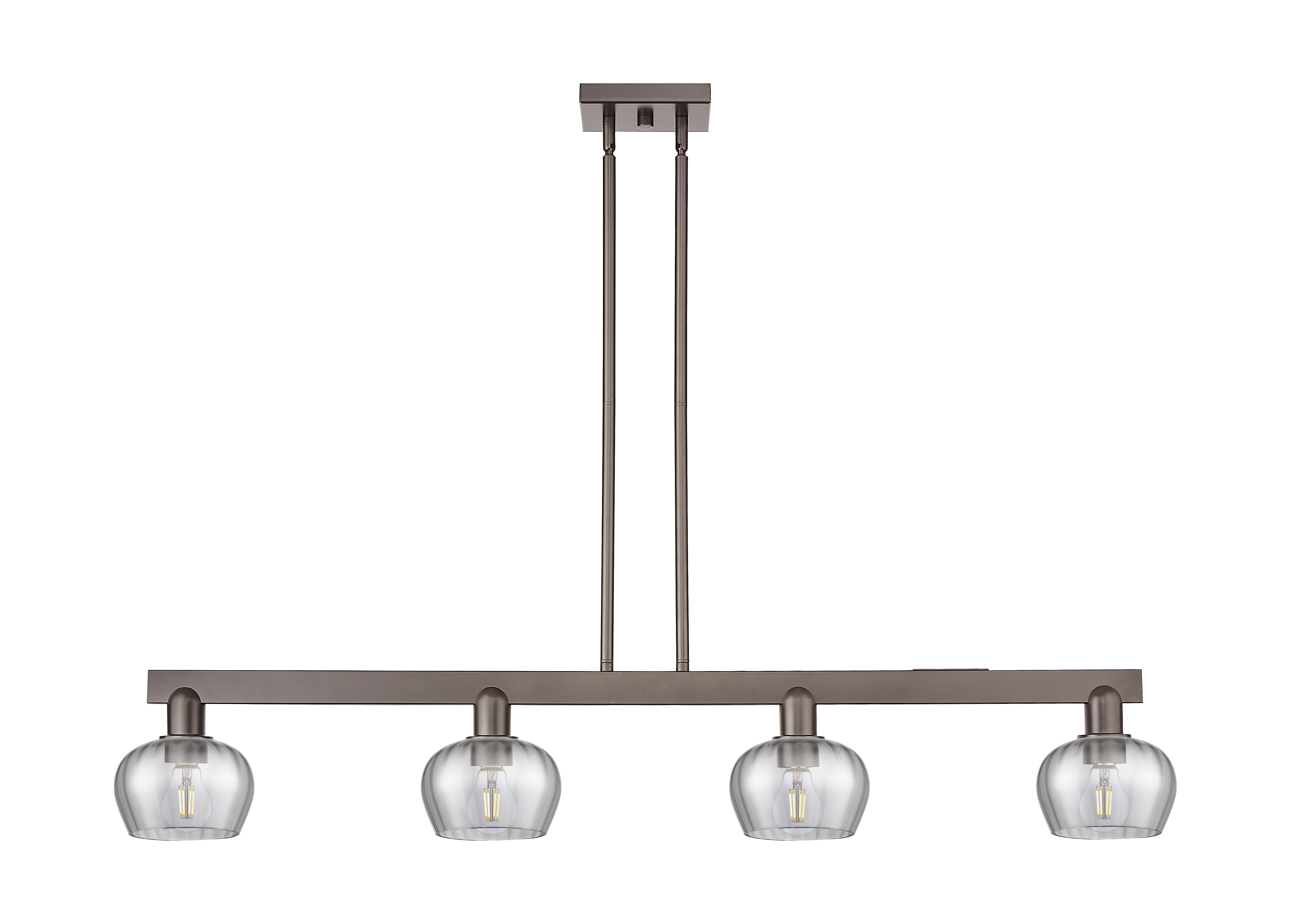 Arcadia Island Light Cast Brass Glass Steel