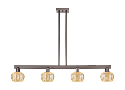 Arcadia Island Light Cast Brass Glass Steel