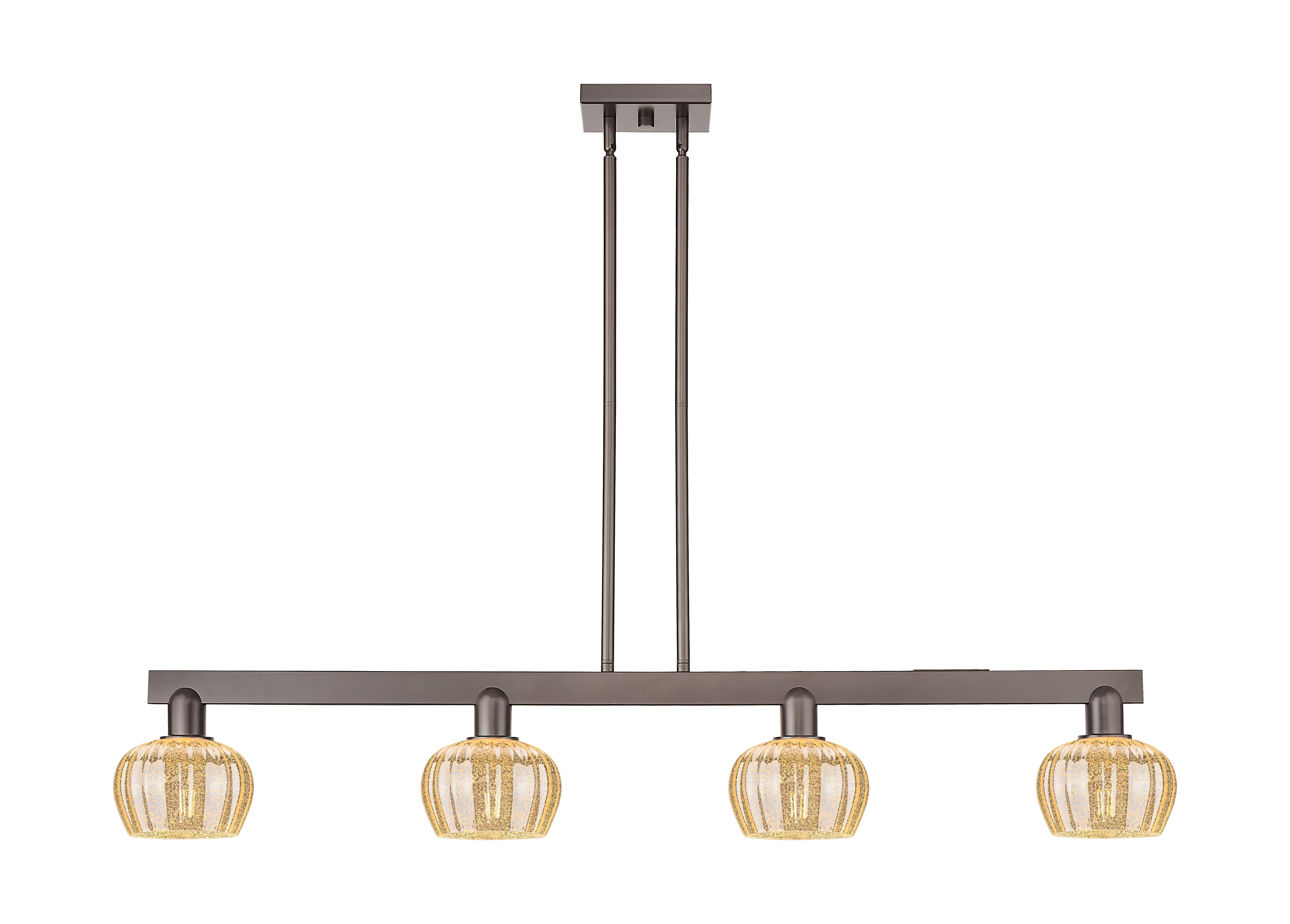 Arcadia Island Light Cast Brass Glass Steel