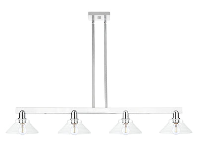 Arcadia Island Light Cast Brass Glass Steel