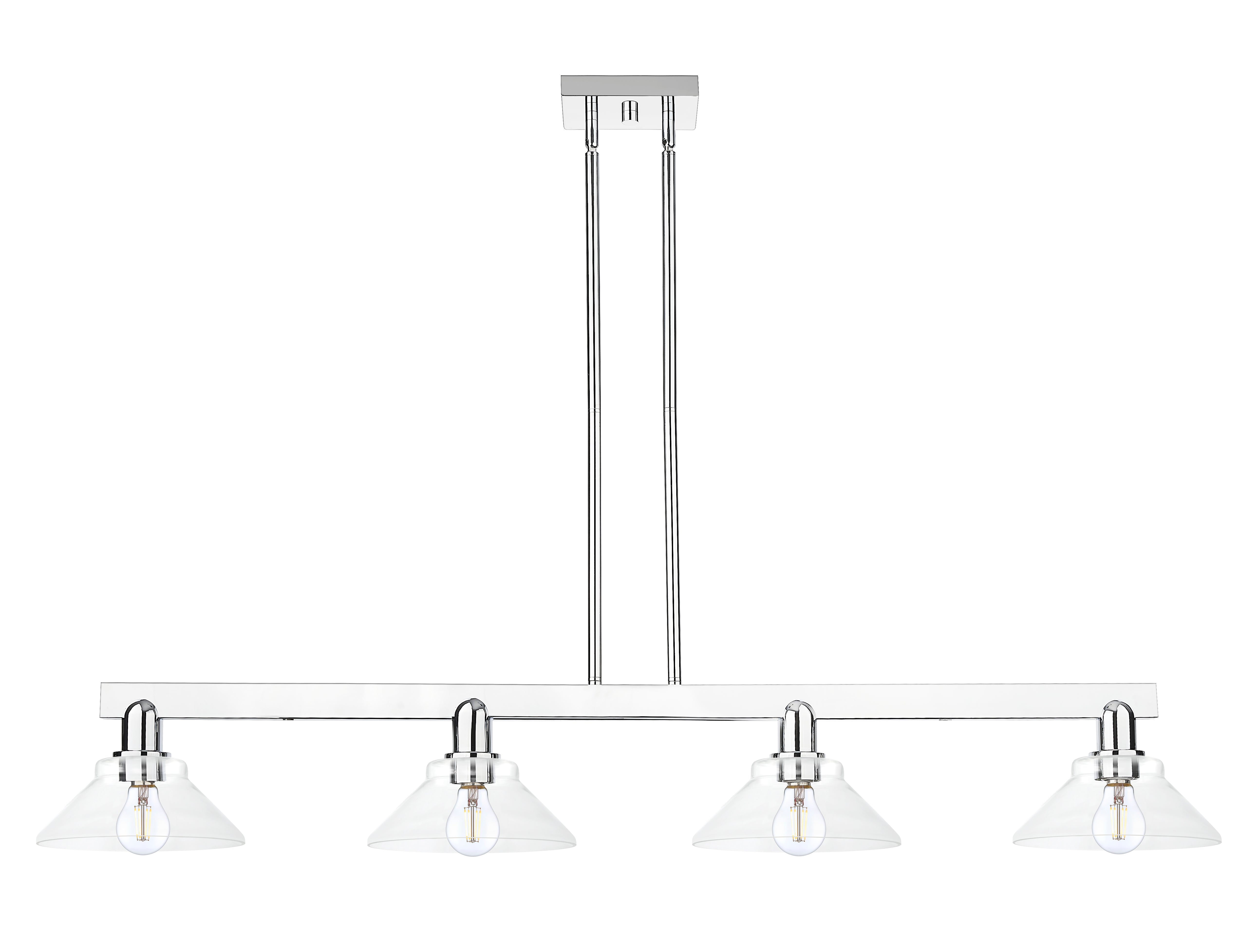 Arcadia Island Light Cast Brass Glass Steel