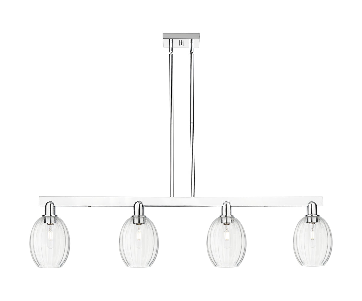 Preston Bulb 48-Inch 4-Light Stem-Hung Island Light 11.625-Inch High
