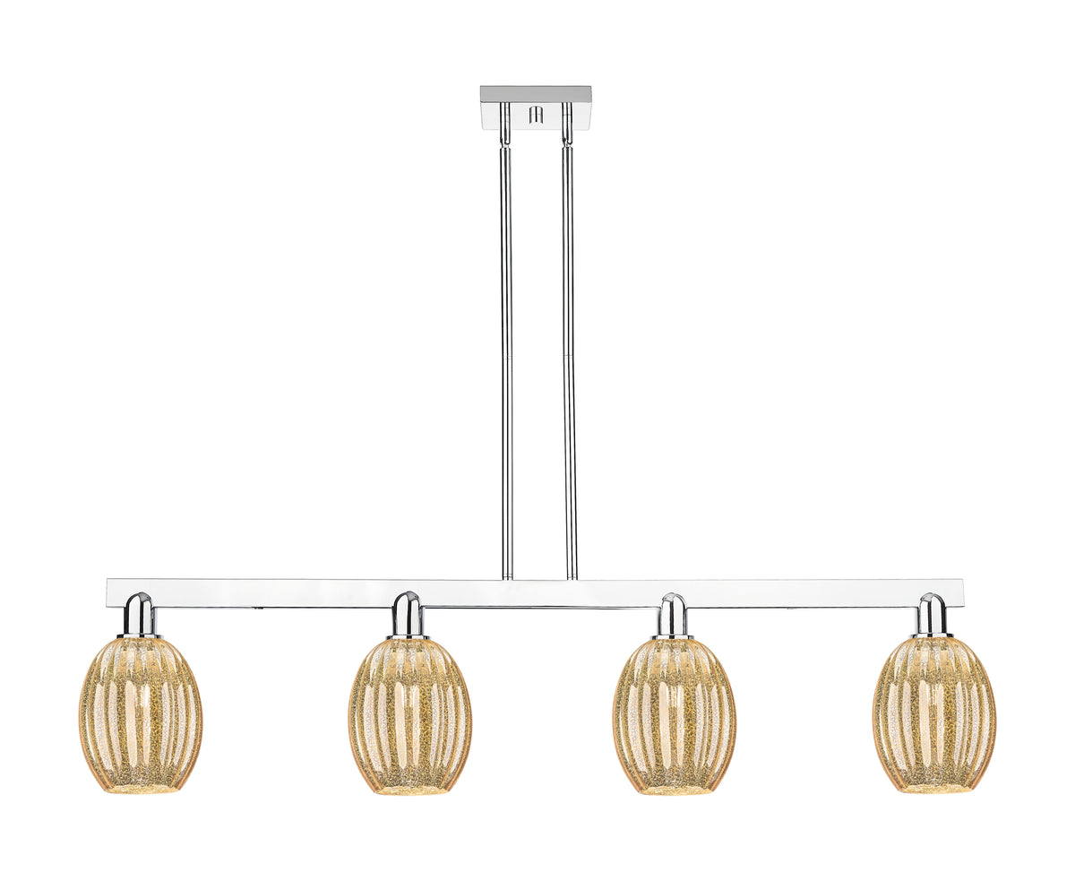 Preston Bulb 48-Inch 4-Light Stem-Hung Island Light 11.625-Inch High