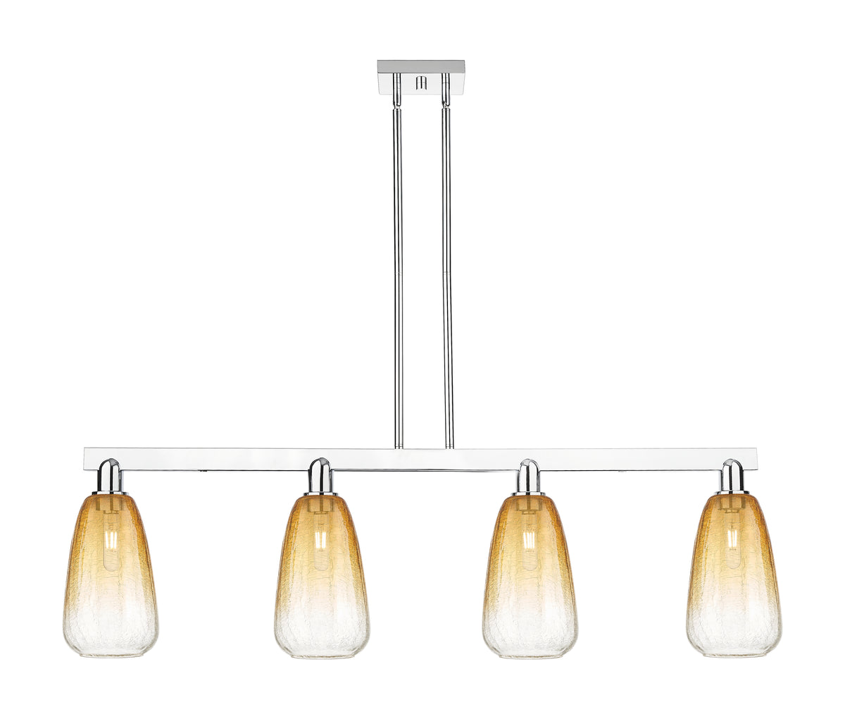 Brookhaven Almond 48-Inch 4-Light Stem-Hung Island Light 13.875-Inch High