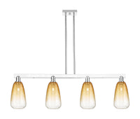 Brookhaven Almond 48-Inch 4-Light Stem-Hung Island Light 13.875-Inch High