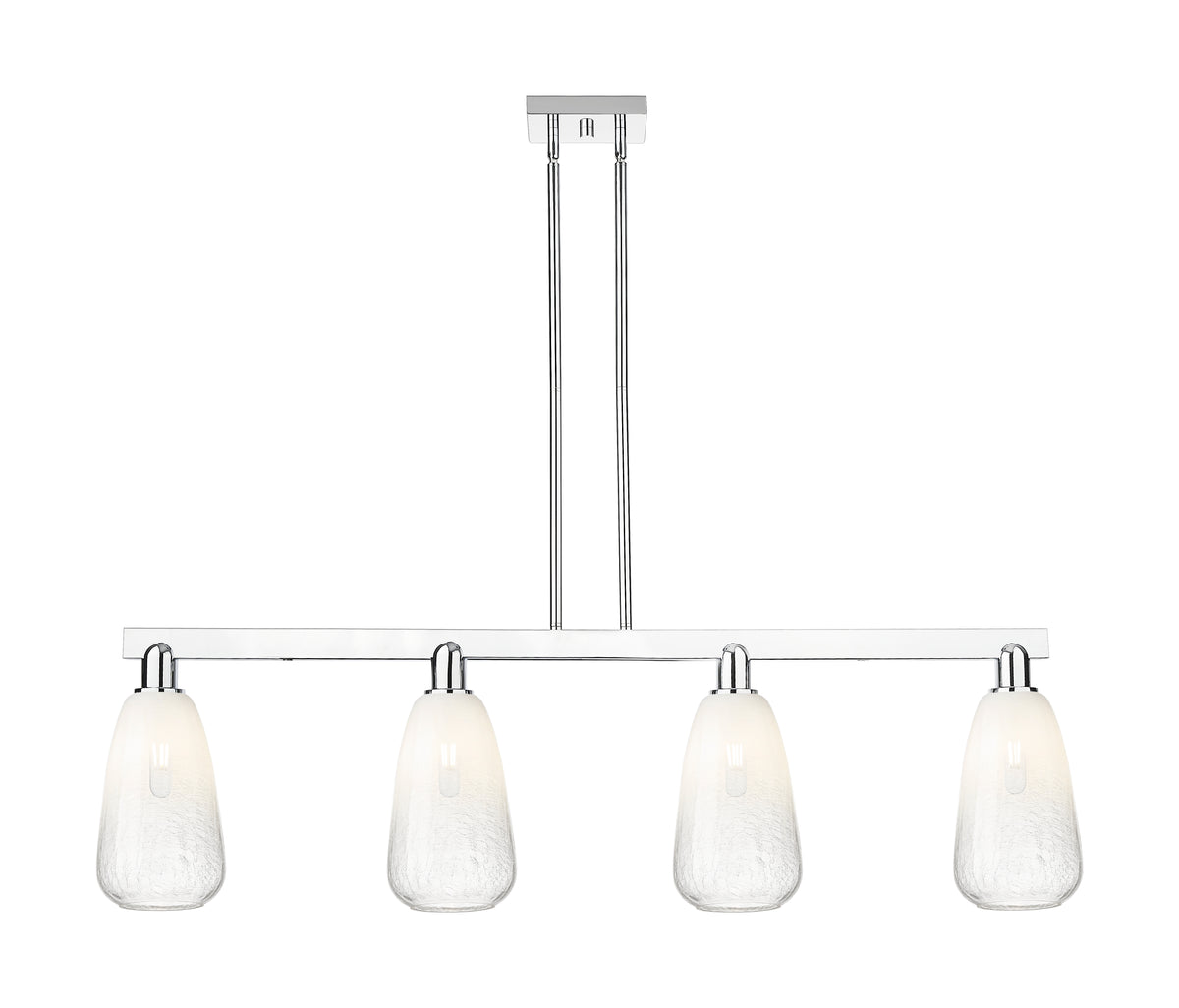 Brookhaven Almond 48-Inch 4-Light Stem-Hung Island Light 13.875-Inch High