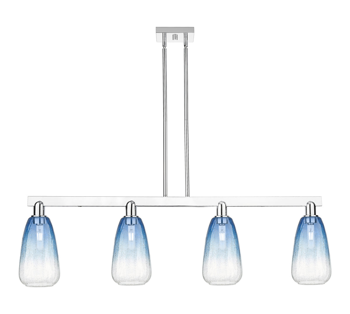 Brookhaven Almond 48-Inch 4-Light Stem-Hung Island Light 13.875-Inch High