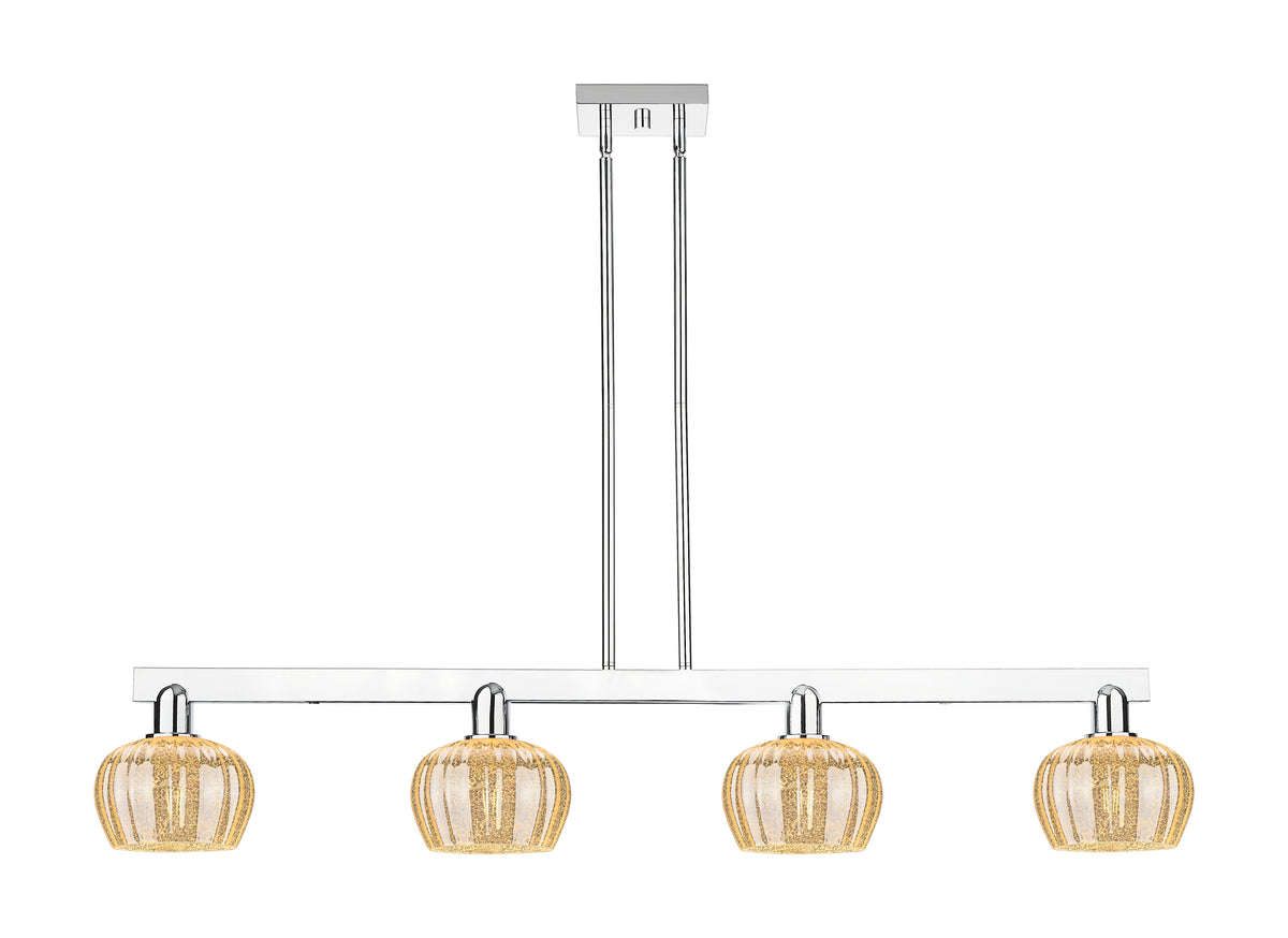 Fenton 49-Inch 4-Light Stem-Hung Island Light 8.375-Inch High