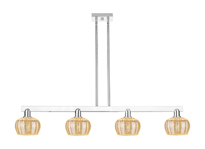 Arcadia Island Light Cast Brass Glass Steel