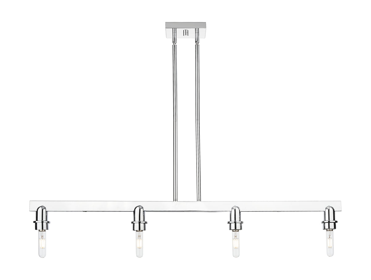 Cobbleskill 48-Inch 4-Light Stem-Hung Island Light 9.875-Inch High