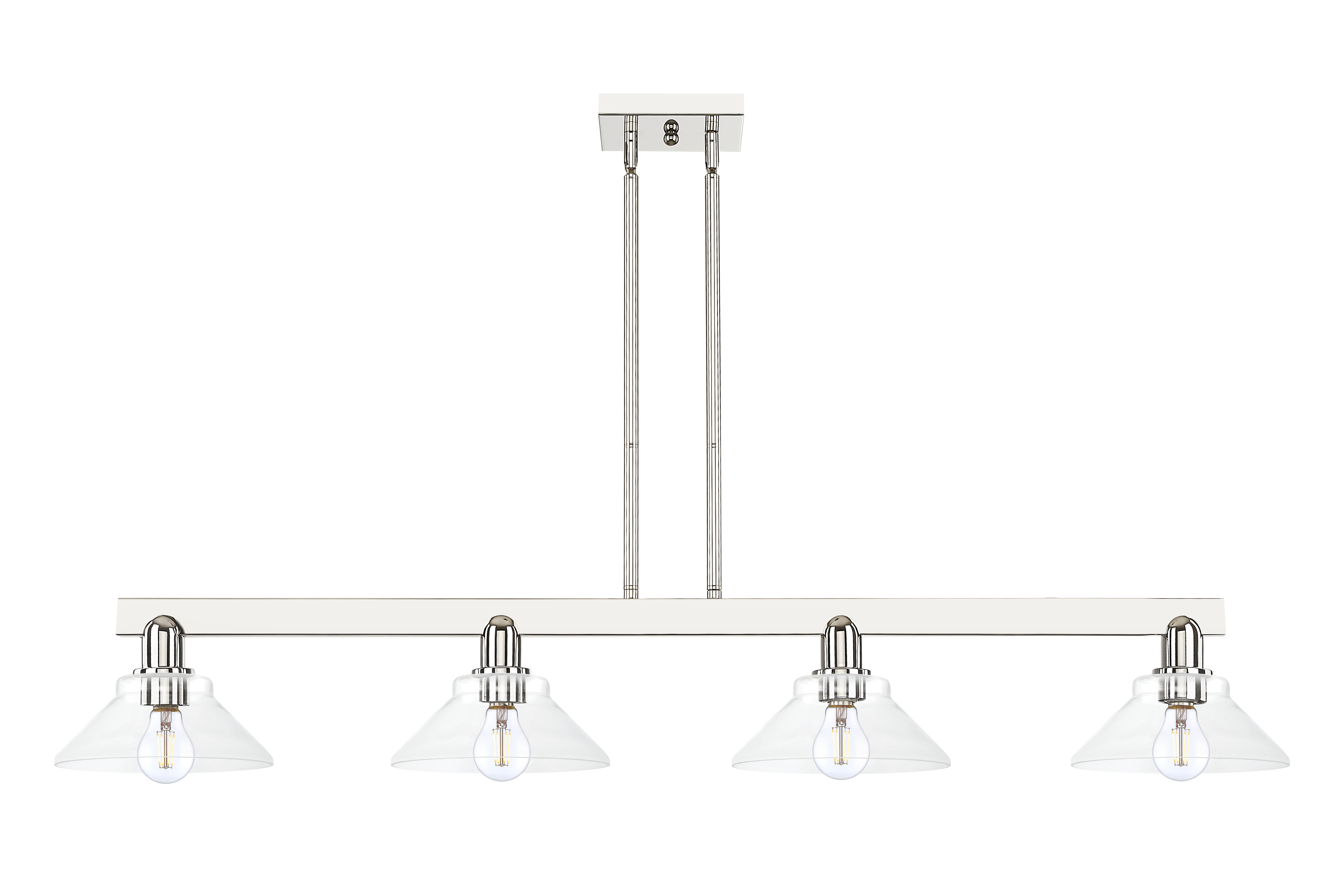 Arcadia Island Light Cast Brass Glass Steel