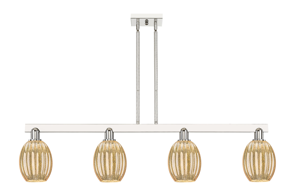 Preston Bulb 48-Inch 4-Light Stem-Hung Island Light 11.625-Inch High