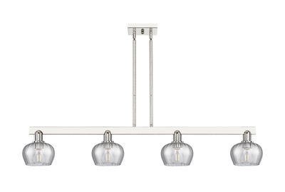 Arcadia Island Light Cast Brass Glass Steel