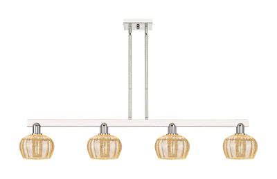 Arcadia Island Light Cast Brass Glass Steel