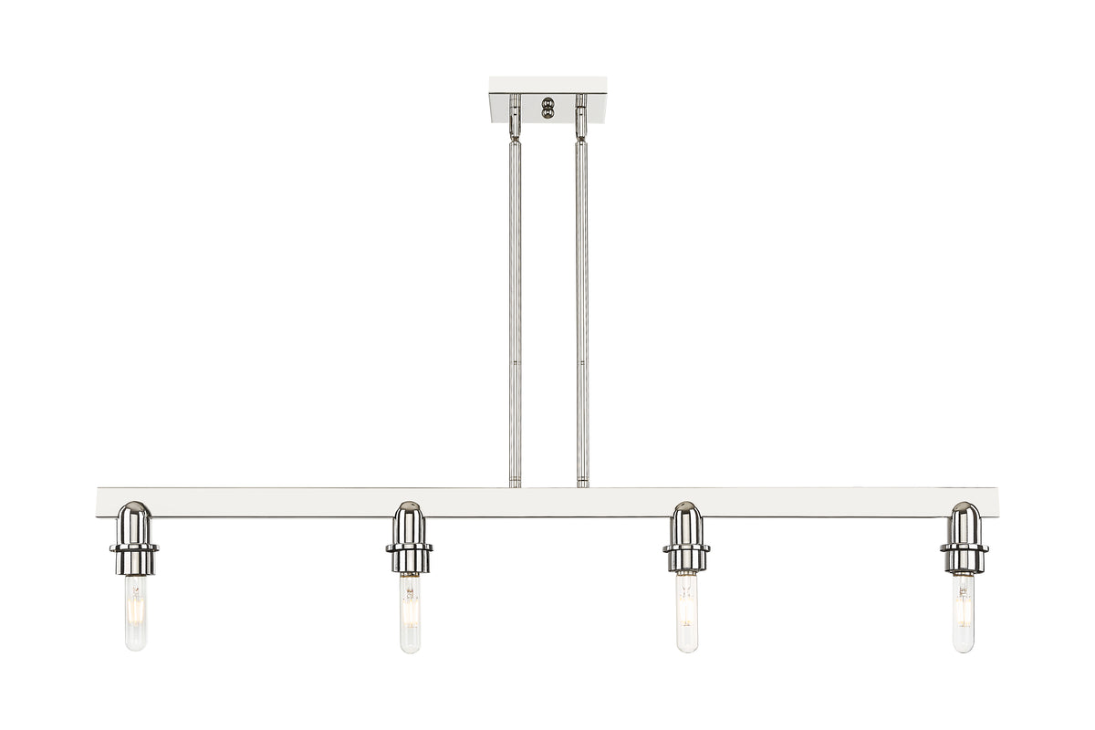 Cobbleskill 48-Inch 4-Light Stem-Hung Island Light 9.875-Inch High