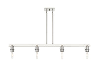 Cobbleskill 48-Inch 4-Light Stem-Hung Island Light 9.875-Inch High