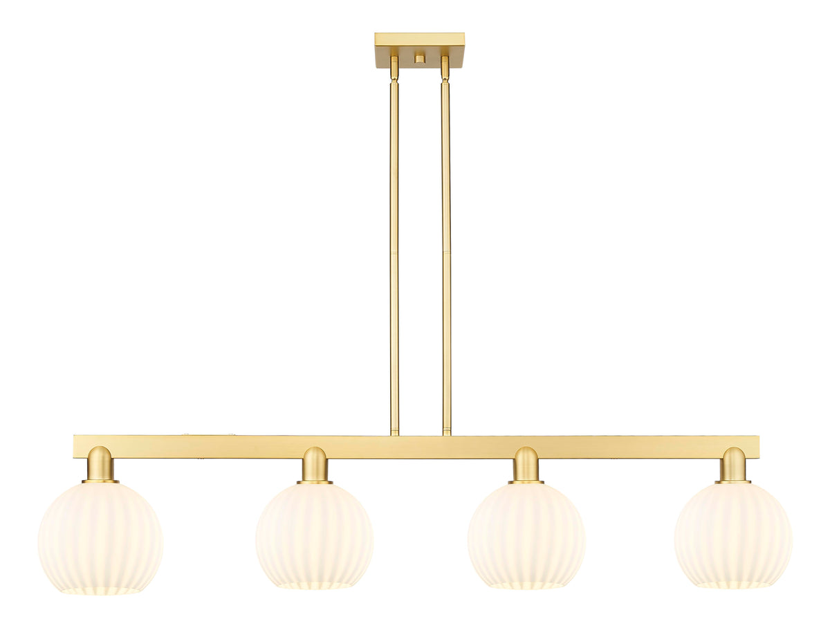 48-Inch 4-Light Stem-Hung Island Light 10.5-Inch High