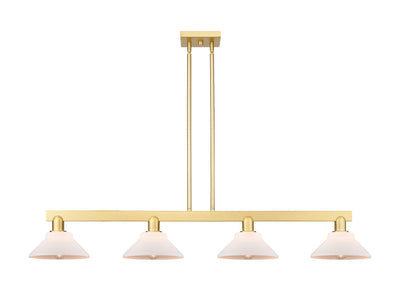 Arcadia Island Light Cast Brass Glass Steel