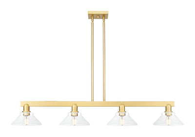 Arcadia Island Light Cast Brass Glass Steel