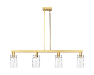 Arcadia Island Light Brass Steel Glass