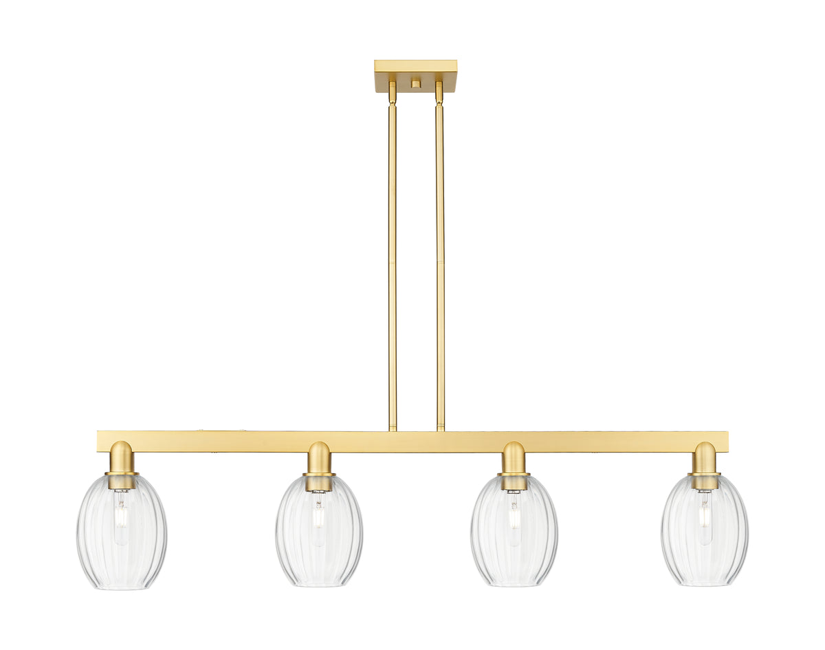 Preston Bulb 48-Inch 4-Light Stem-Hung Island Light 11.625-Inch High