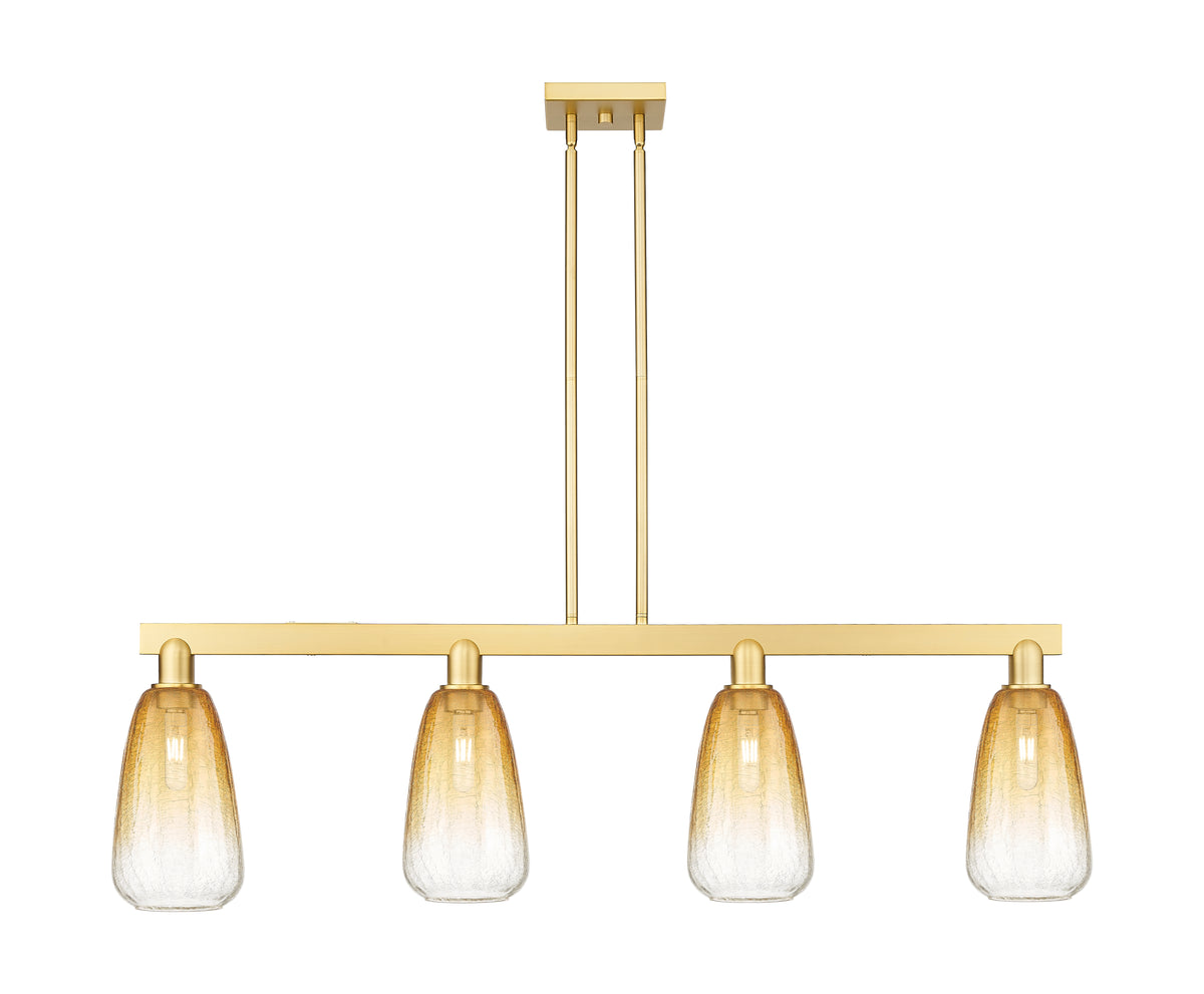 Brookhaven Almond 48-Inch 4-Light Stem-Hung Island Light 13.875-Inch High