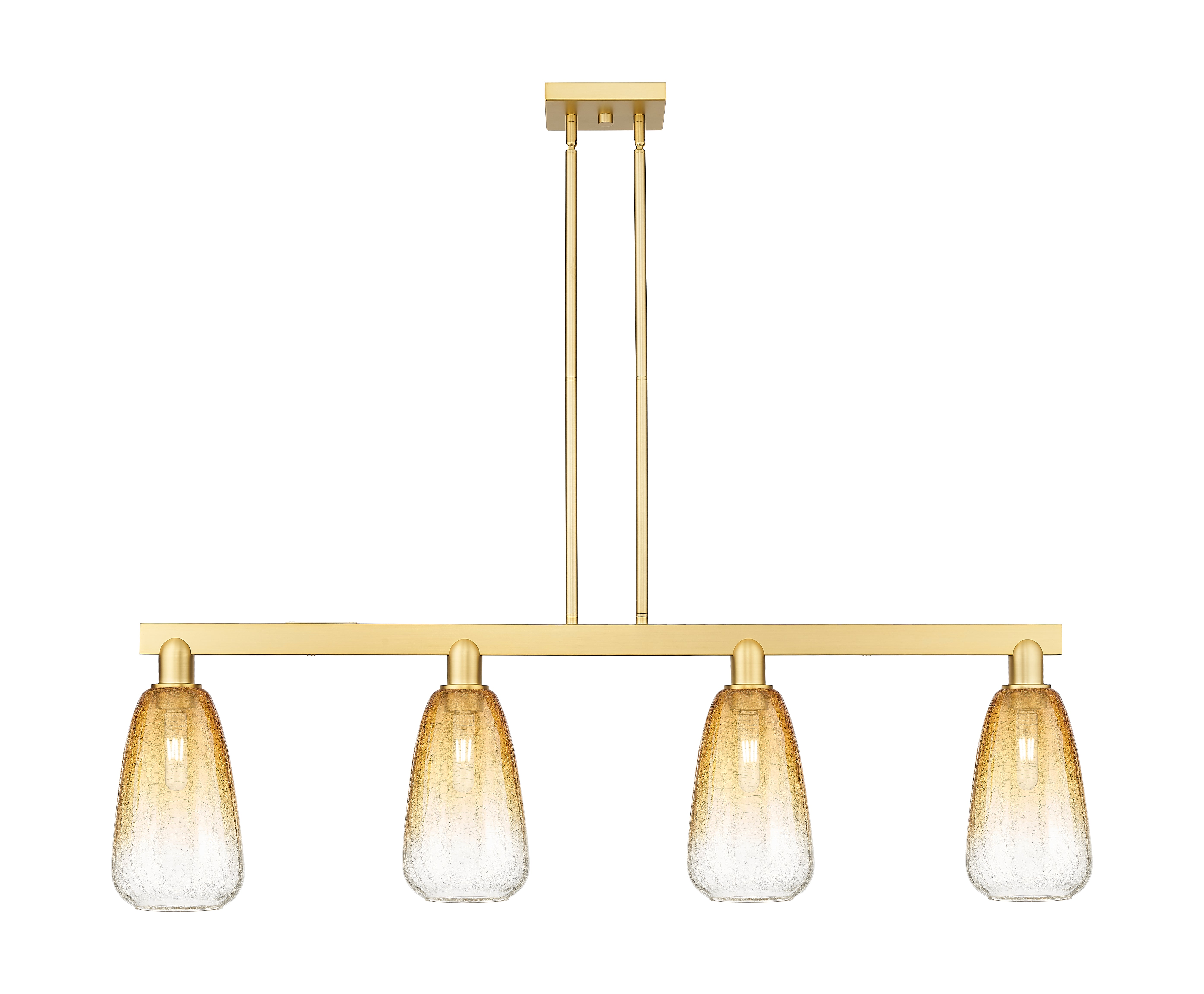 Arcadia Island Light Glass Brass Steel