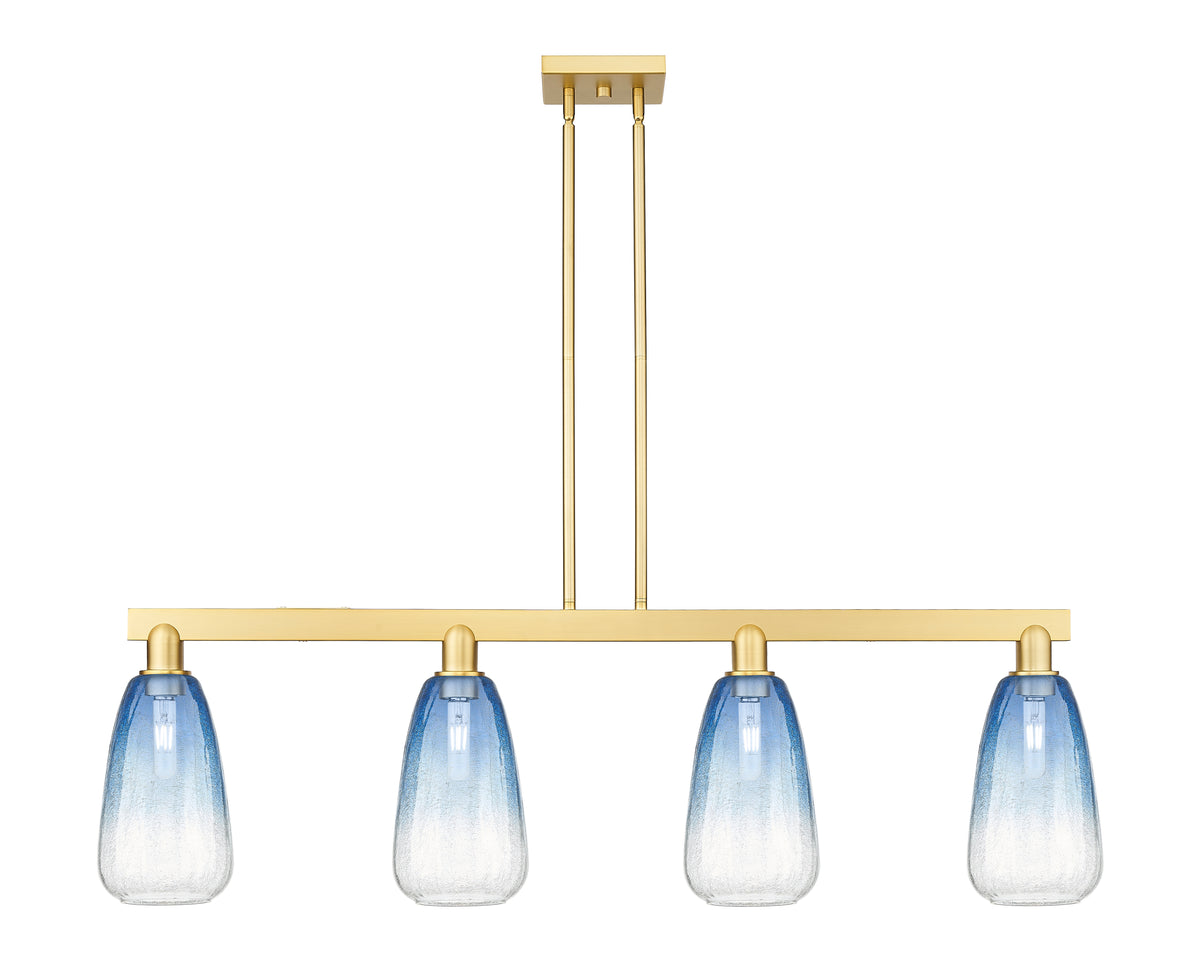 Brookhaven Almond 48-Inch 4-Light Stem-Hung Island Light 13.875-Inch High