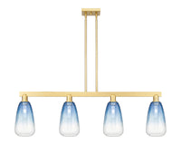 Brookhaven Almond 48-Inch 4-Light Stem-Hung Island Light 13.875-Inch High