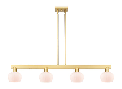 Arcadia Island Light Cast Brass Glass Steel