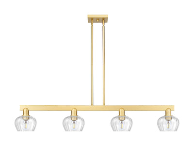 Arcadia Island Light Cast Brass Glass Steel