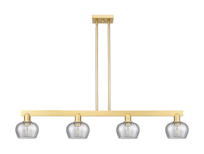 Arcadia Island Light Cast Brass Glass Steel