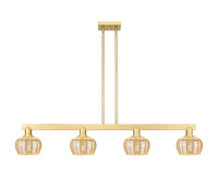 Fenton 49-Inch 4-Light Stem-Hung Island Light 8.375-Inch High