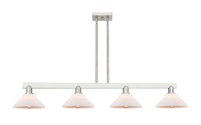 Arcadia Island Light Cast Brass Glass Steel