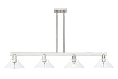 Arcadia Island Light Cast Brass Glass Steel
