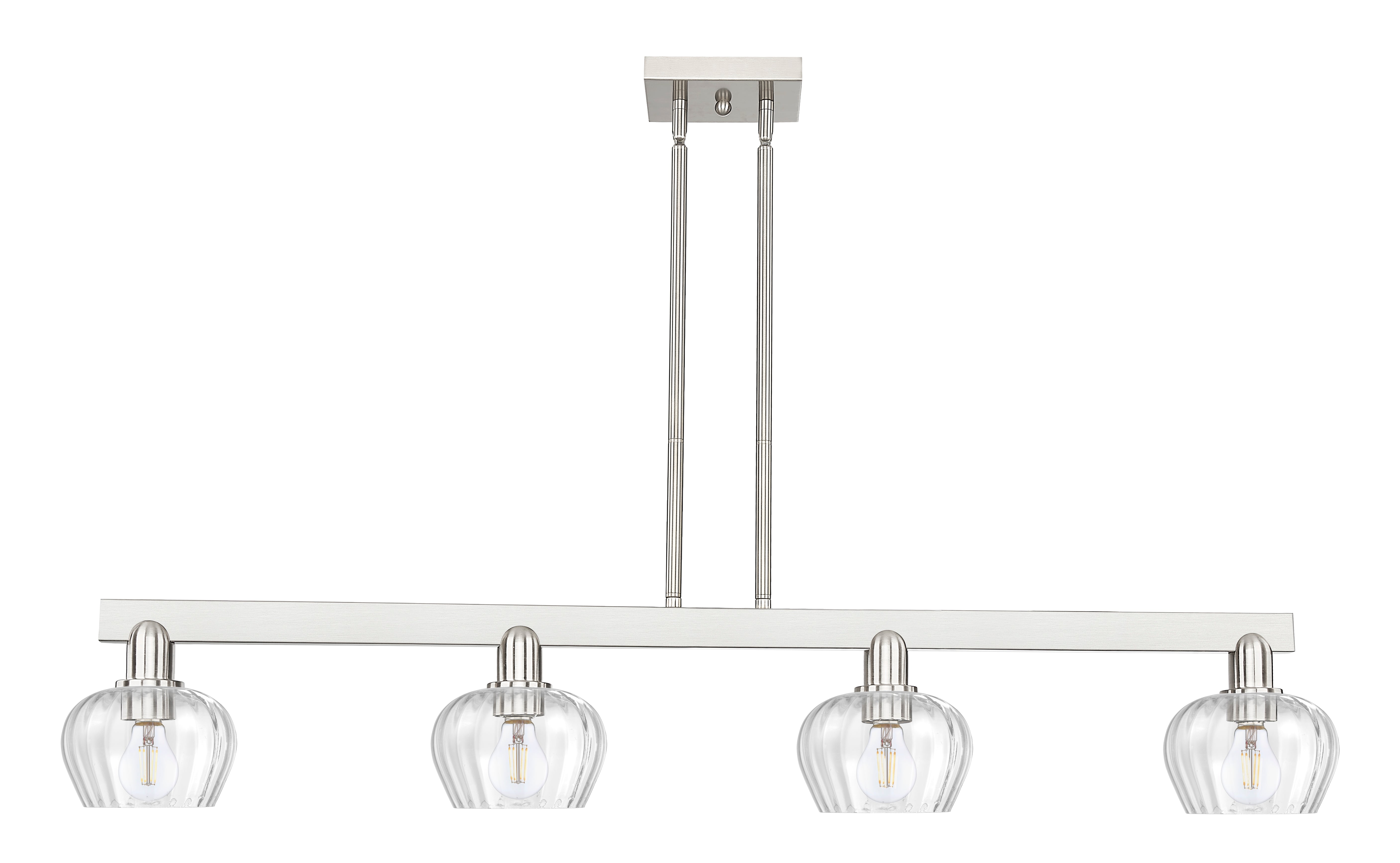 Arcadia Island Light Cast Brass Glass Steel