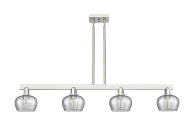 Arcadia Island Light Cast Brass Glass Steel