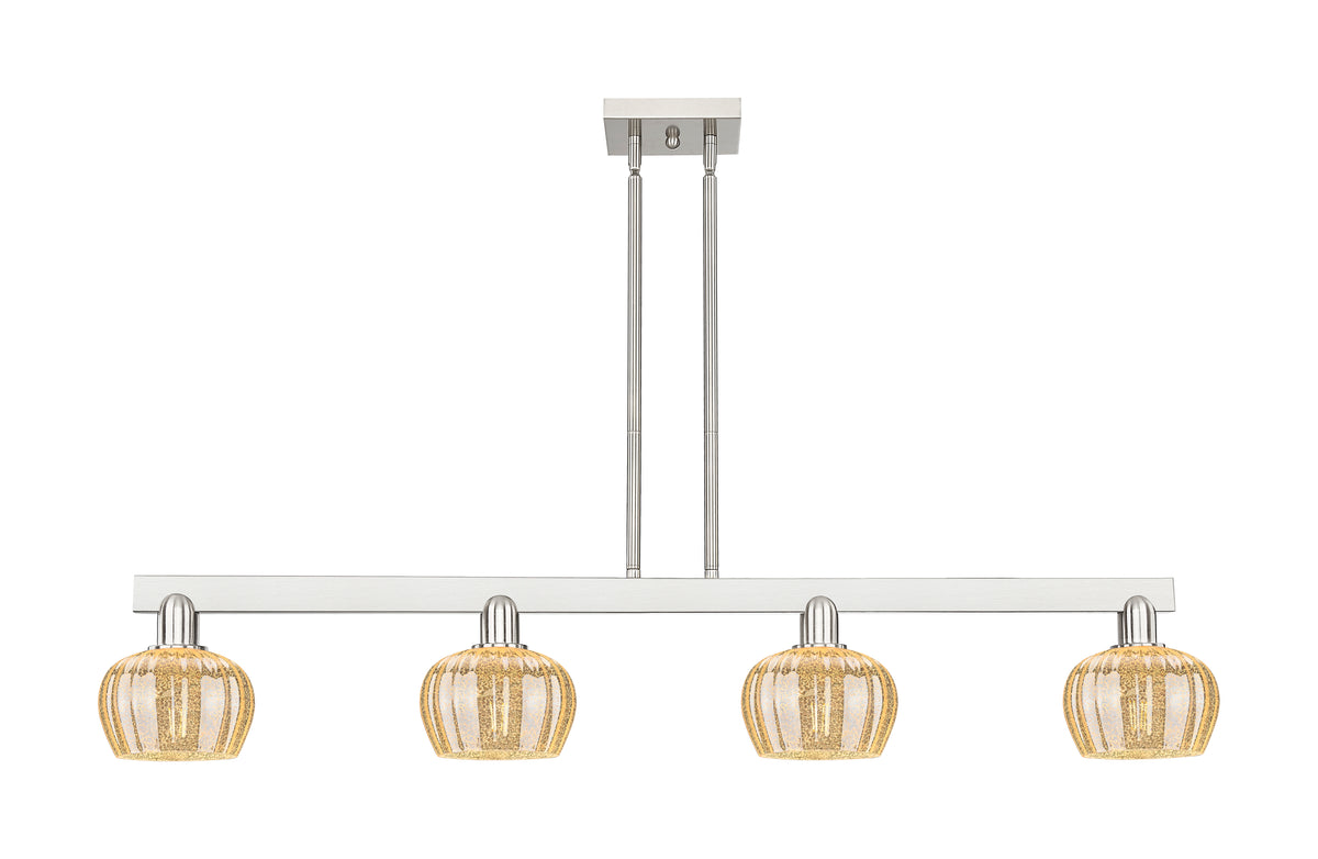 Fenton 49-Inch 4-Light Stem-Hung Island Light 8.375-Inch High