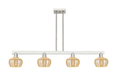 Arcadia Island Light Cast Brass Glass Steel