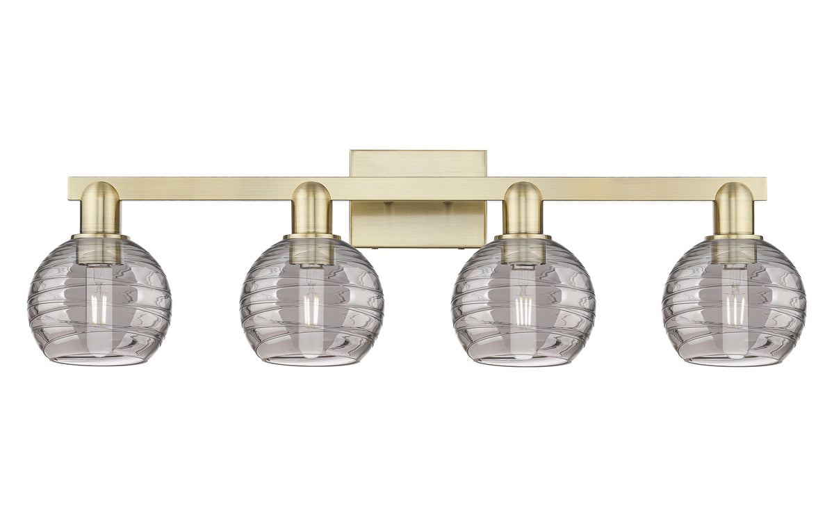 Athens Deco Swirl 36-Inch 4-Light Bath Vanity Light 9.875-Inch High