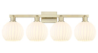 Arcadia Bath Vanity Light Brass Glass Steel