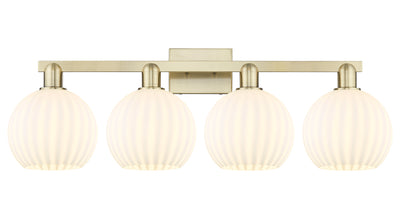 Arcadia Bath Vanity Light Brass Glass Steel