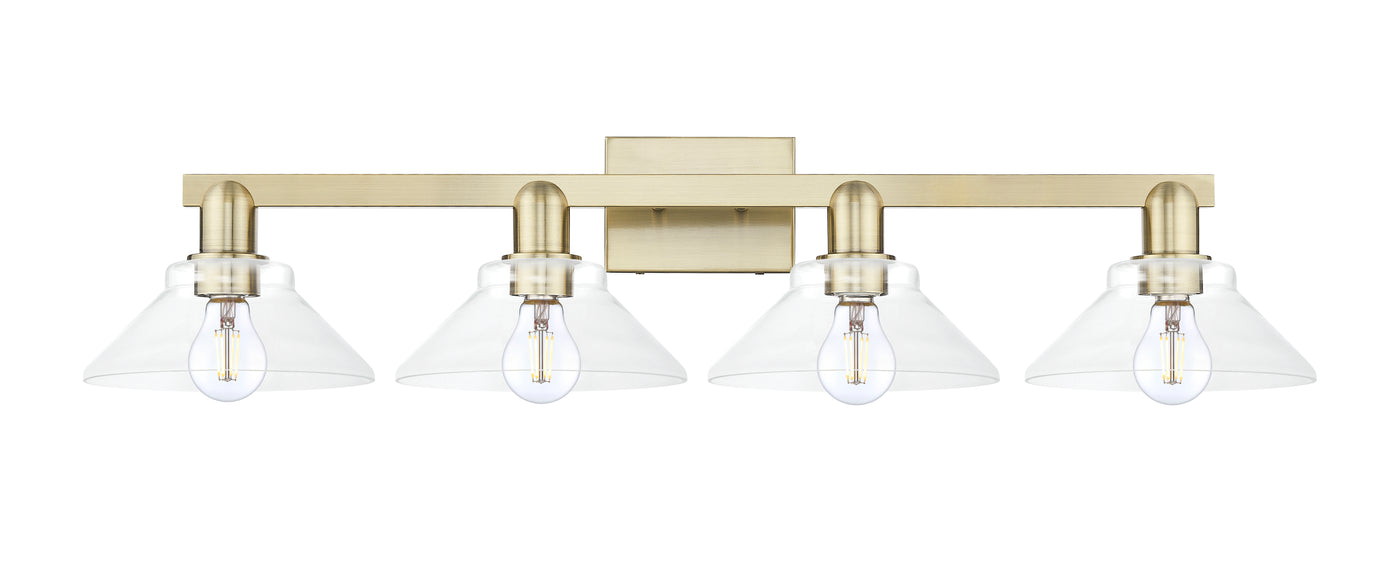 Arcadia Vanity Light Cast Brass Steel Glass