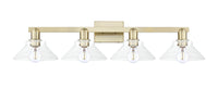 Arcadia Vanity Light Cast Brass Steel Glass